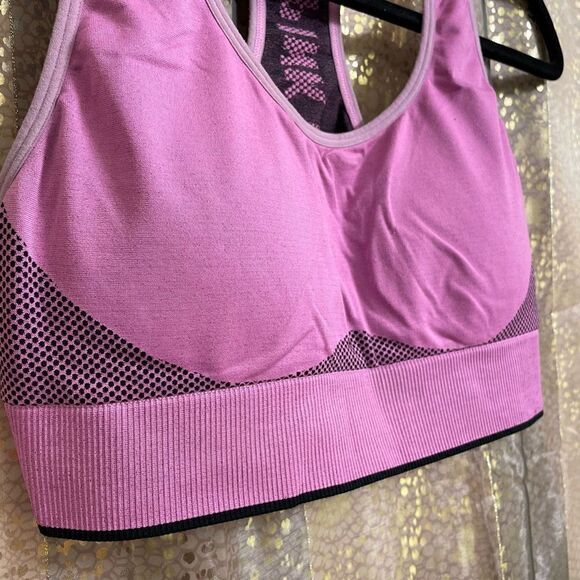 PINK Victoria’s Secret Sport Lightly Lined Seamless Pink Sports Bra, S/M - Picture 2 of 5